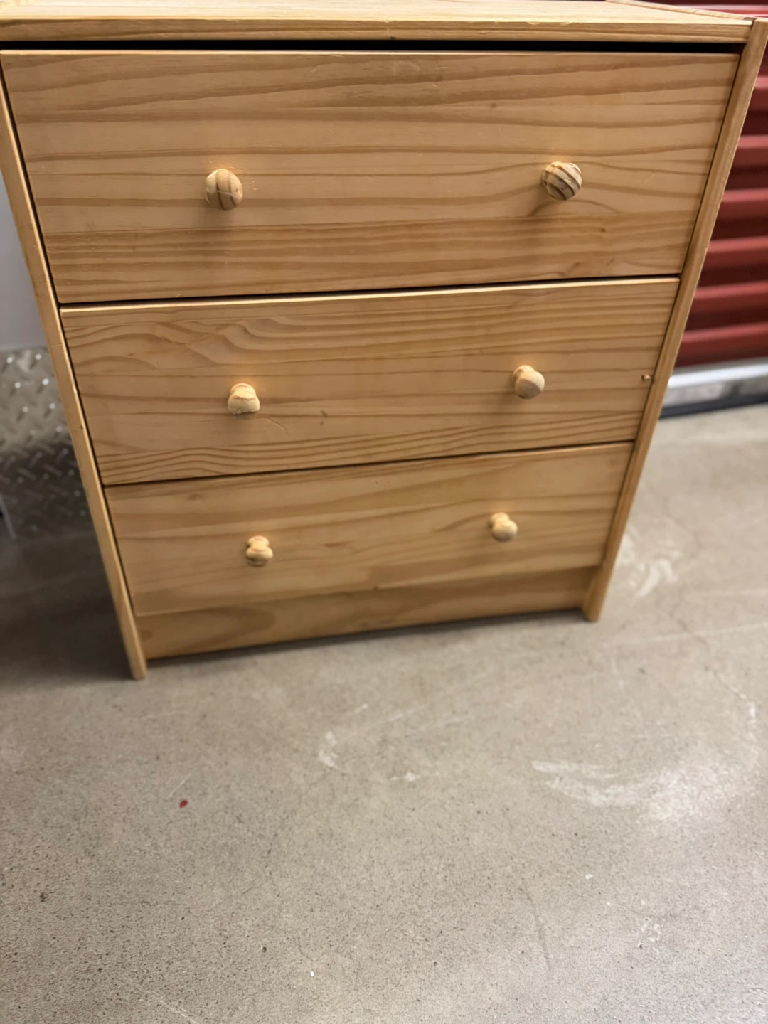 Wooden 3-Drawer Dresser