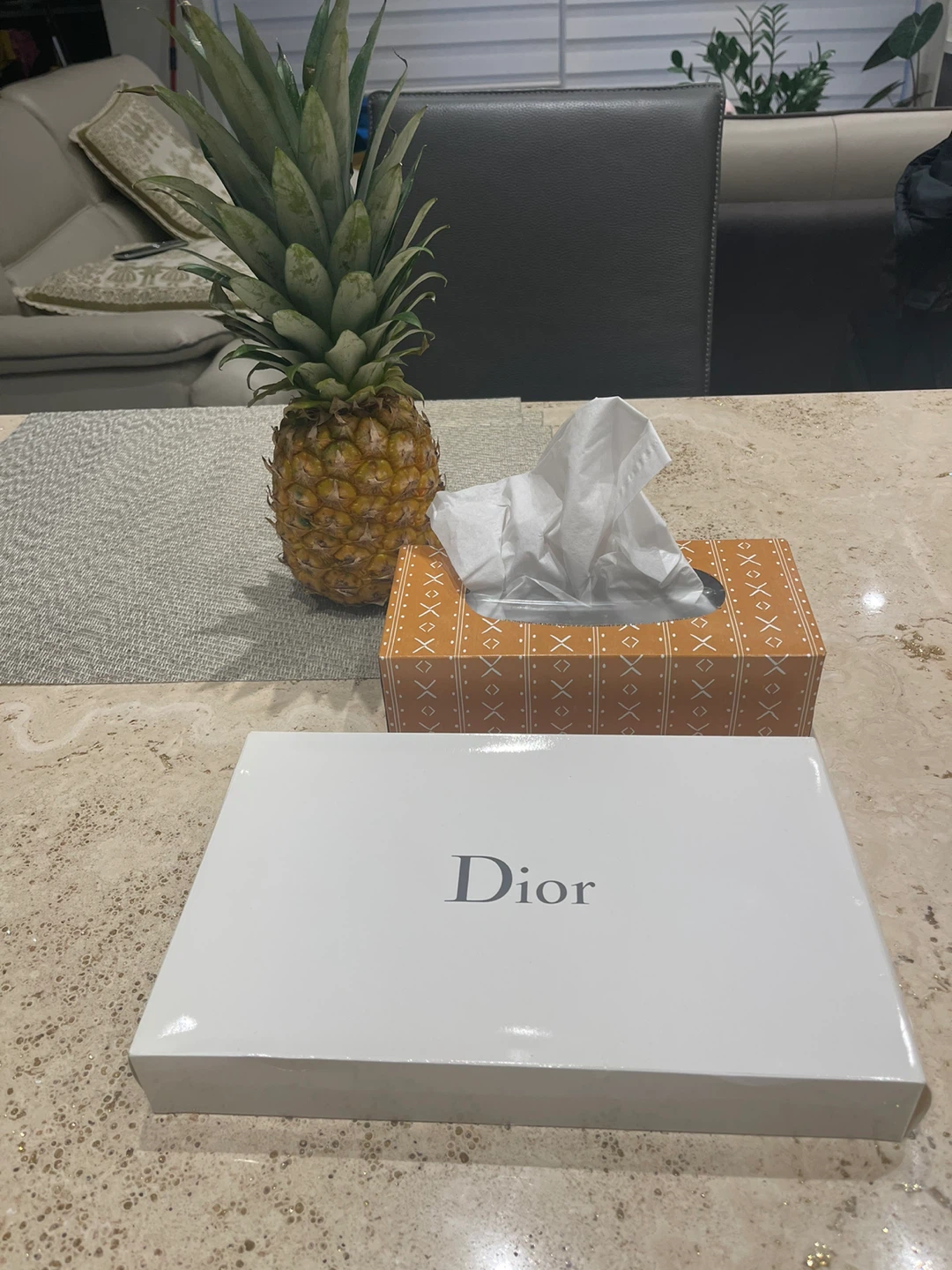 Dior White Pouch/Cosmetic Bag - 27cm x 16cm