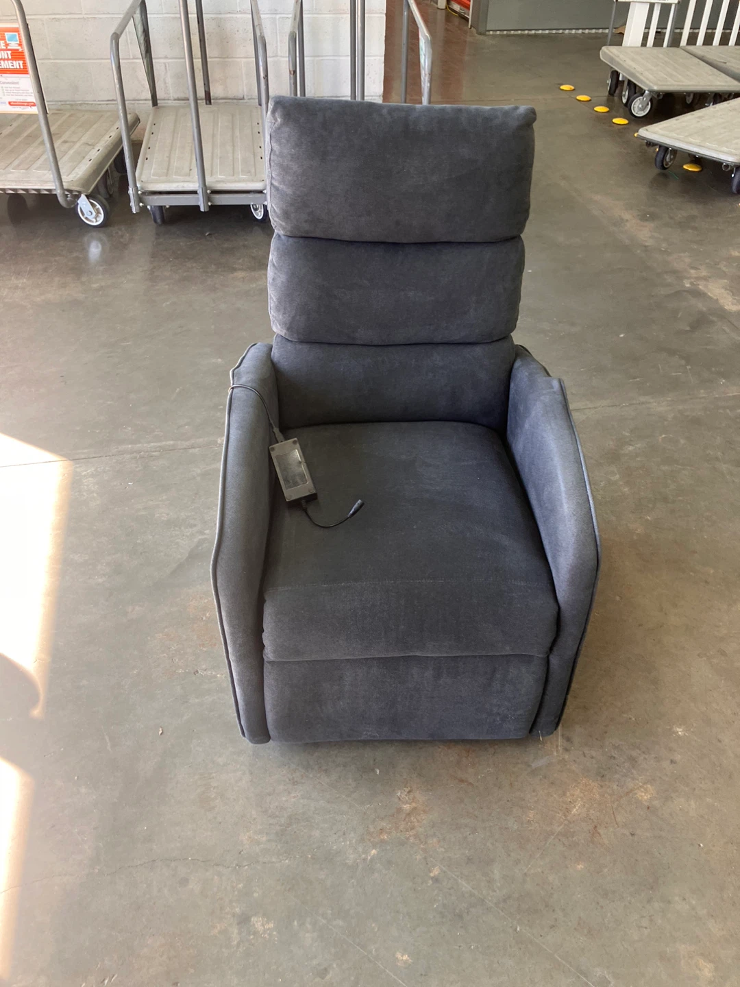 Gray Electric Power Lift Recliner Chair
