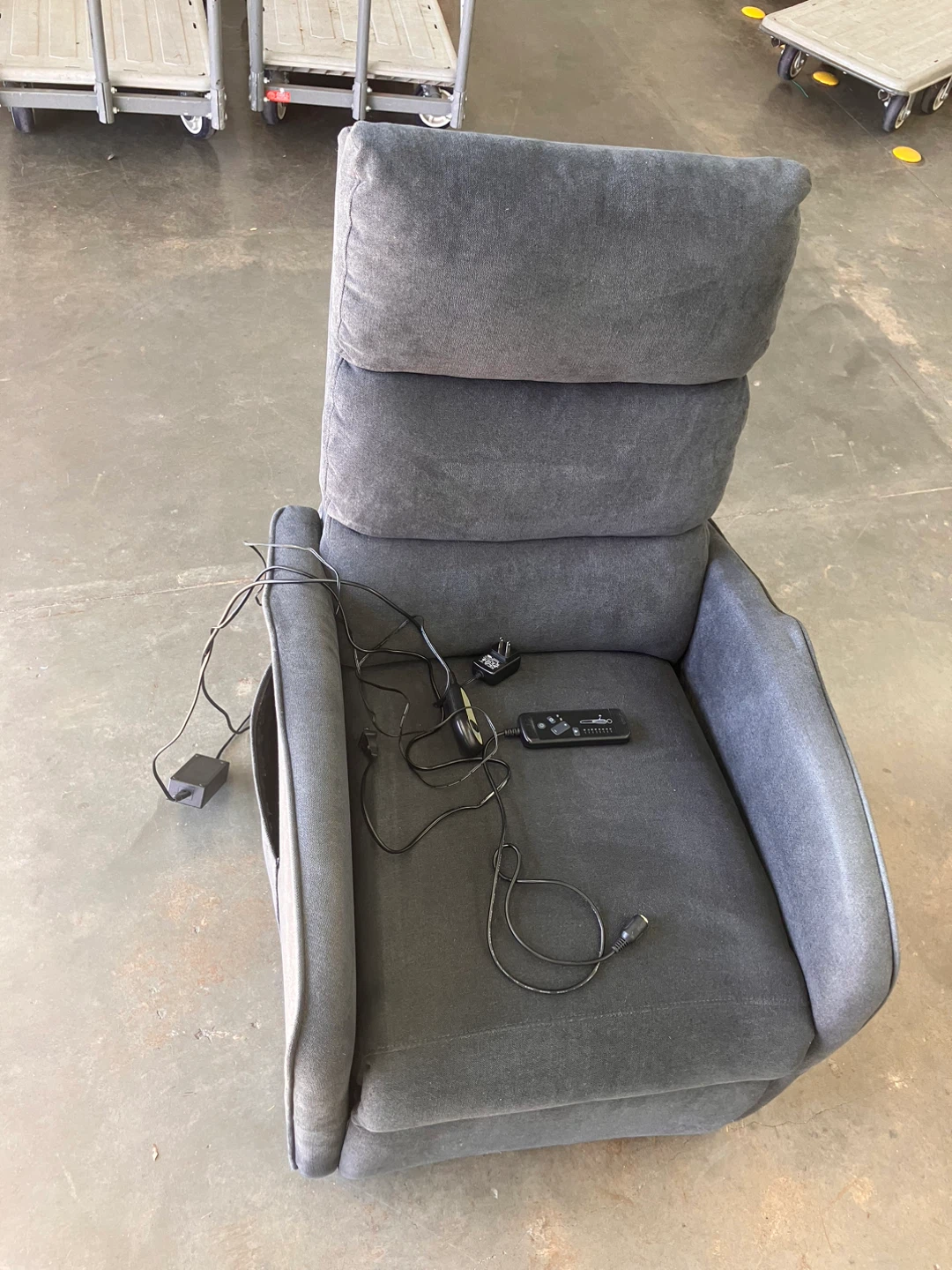 Gray Electric Power Lift Recliner Chair - photo 5