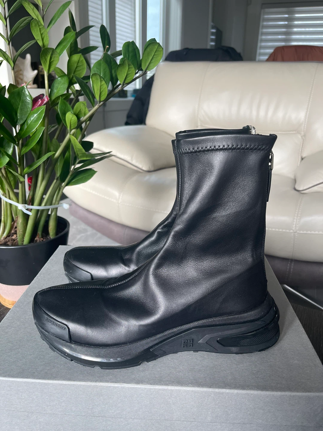 Givenchy Black Lamb Leather boots