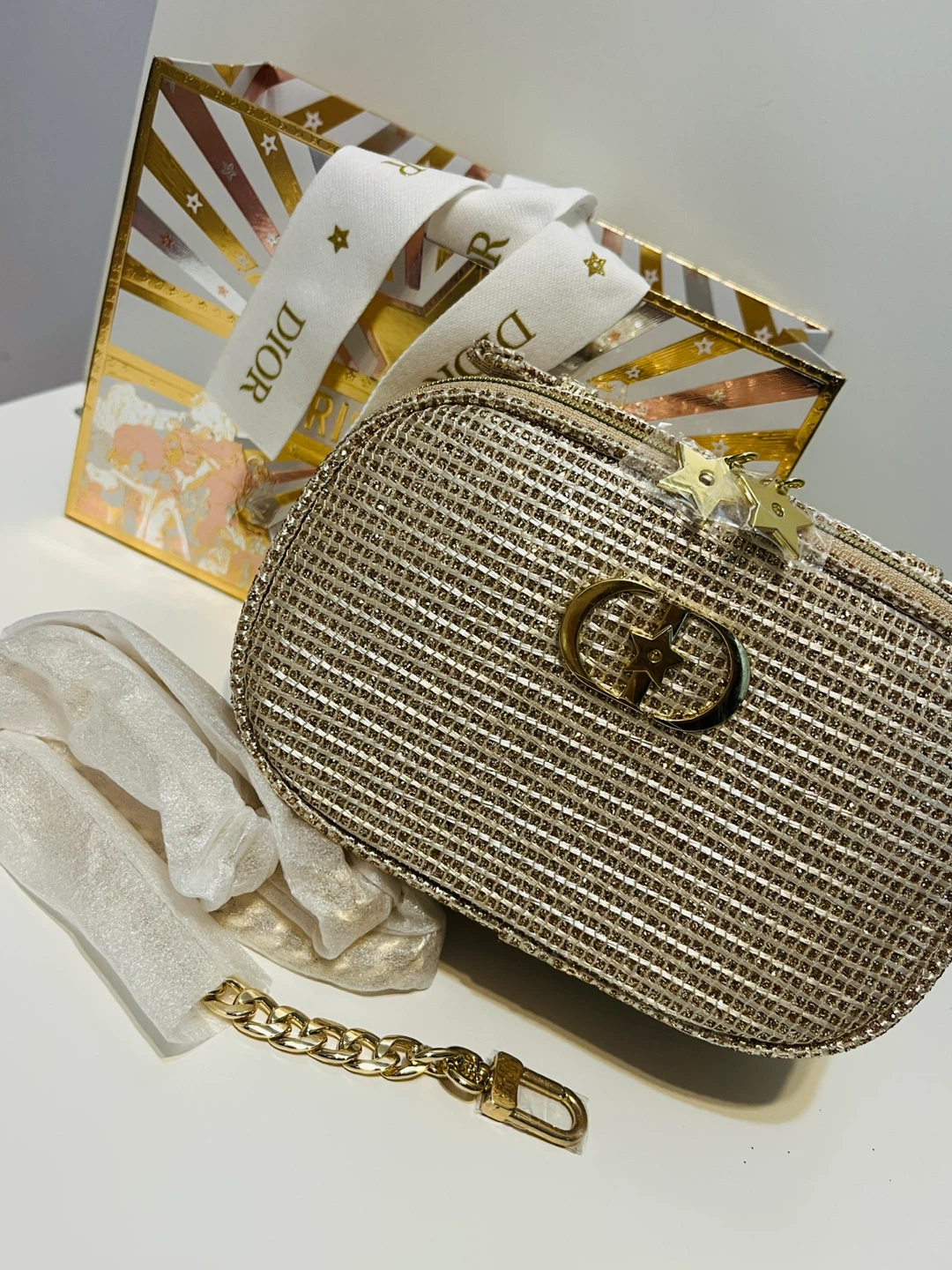 Dior Sparkling beauty bag with Box