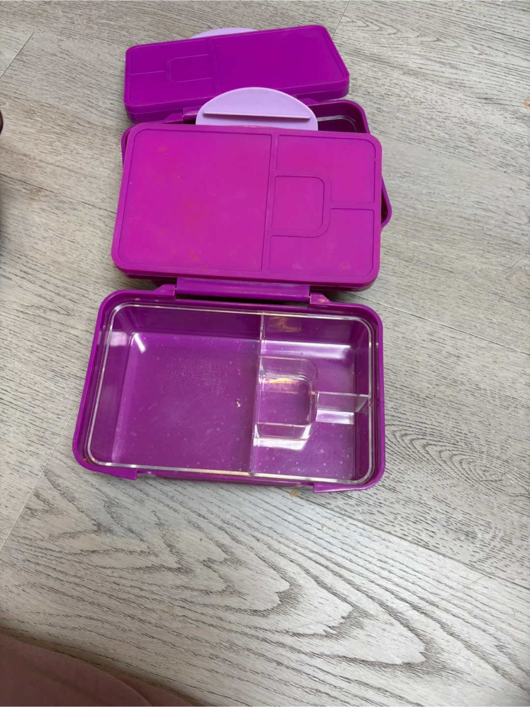 Mainstays Kids 4-Compartment Lunch Box - Purple - photo 2