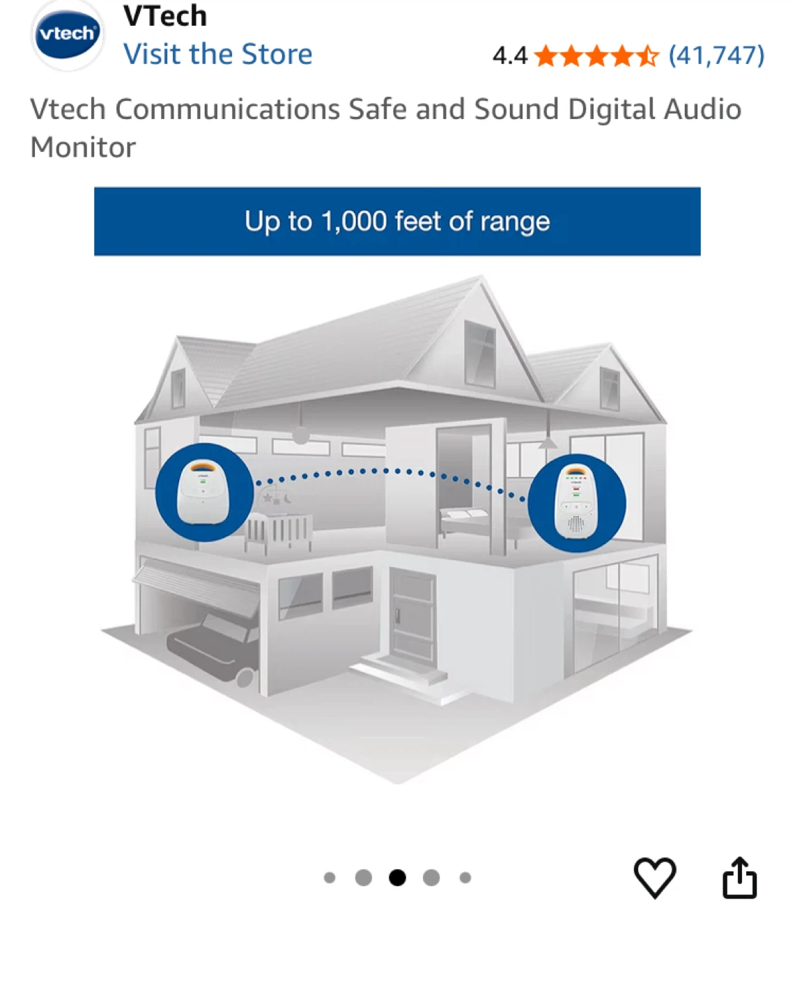 VTech Safe & Sound Digital Audio Baby Monitor - photo 3