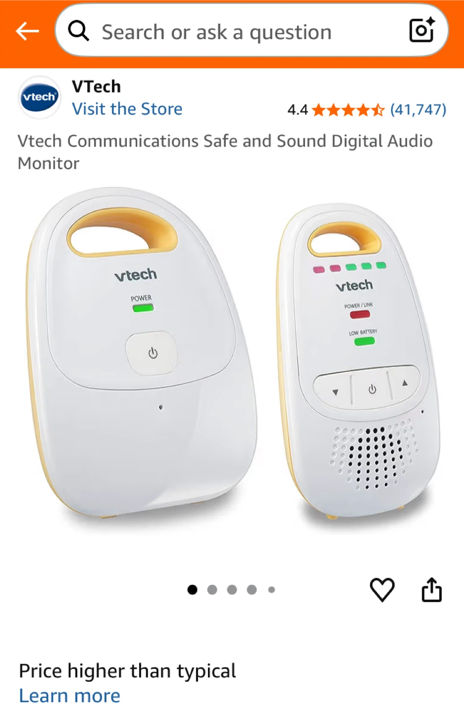 VTech Safe & Sound Digital Audio Baby Monitor - photo 4