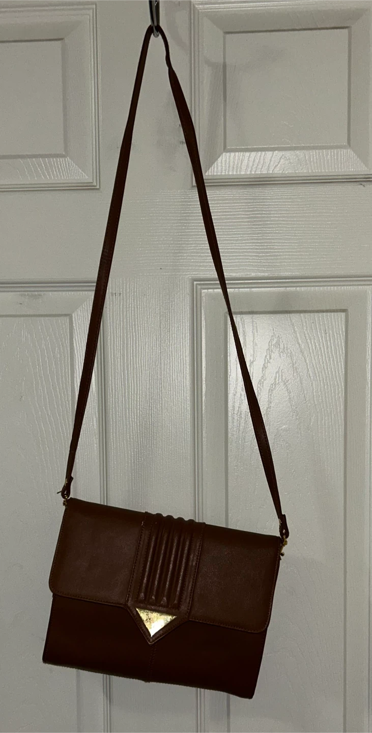 Brown Leather Shoulder Bag