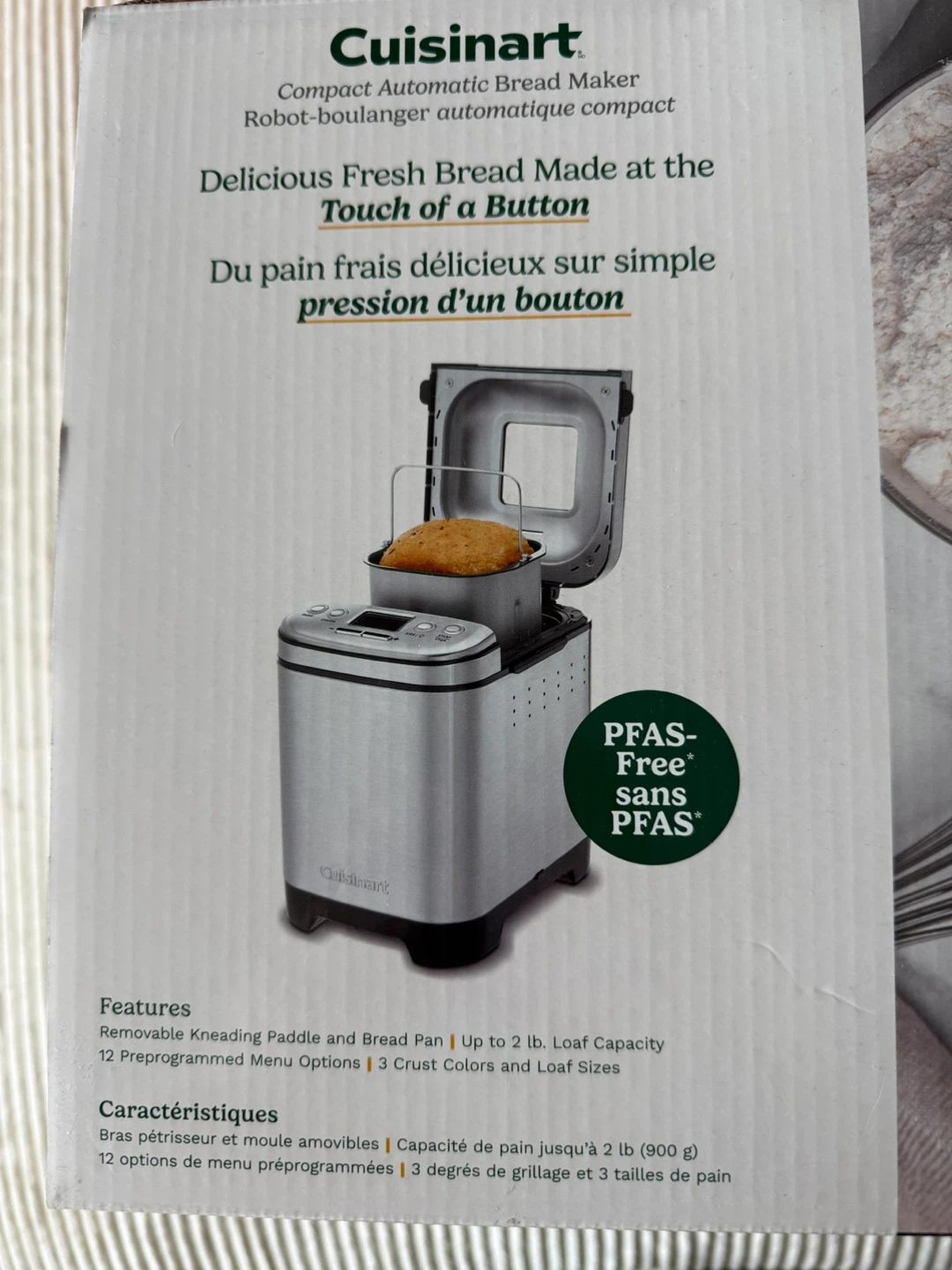 Cuisinart Compact Automatic Bread Maker - Like New! - photo 2