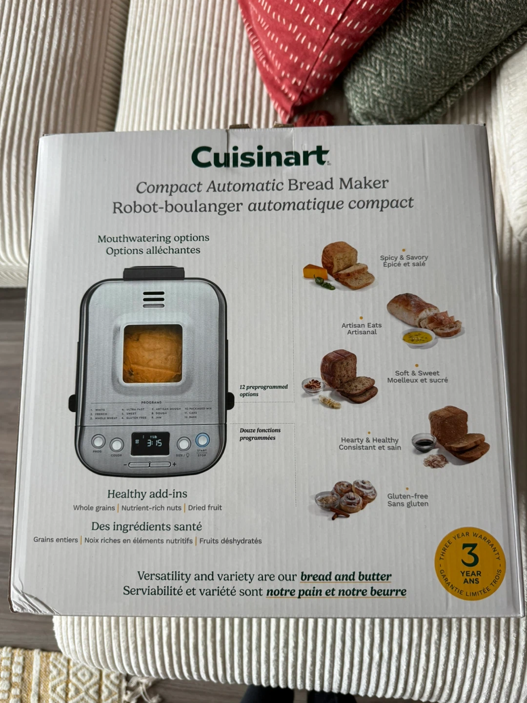 Cuisinart Compact Automatic Bread Maker - Like New! - photo 3