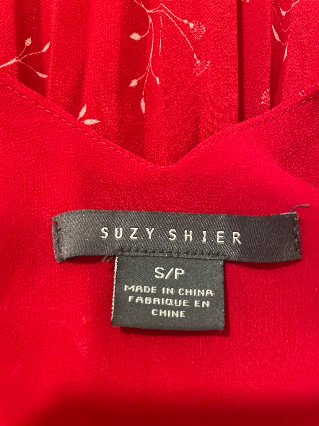 Suzy Shier Red Maxi Dress Size S - photo 4
