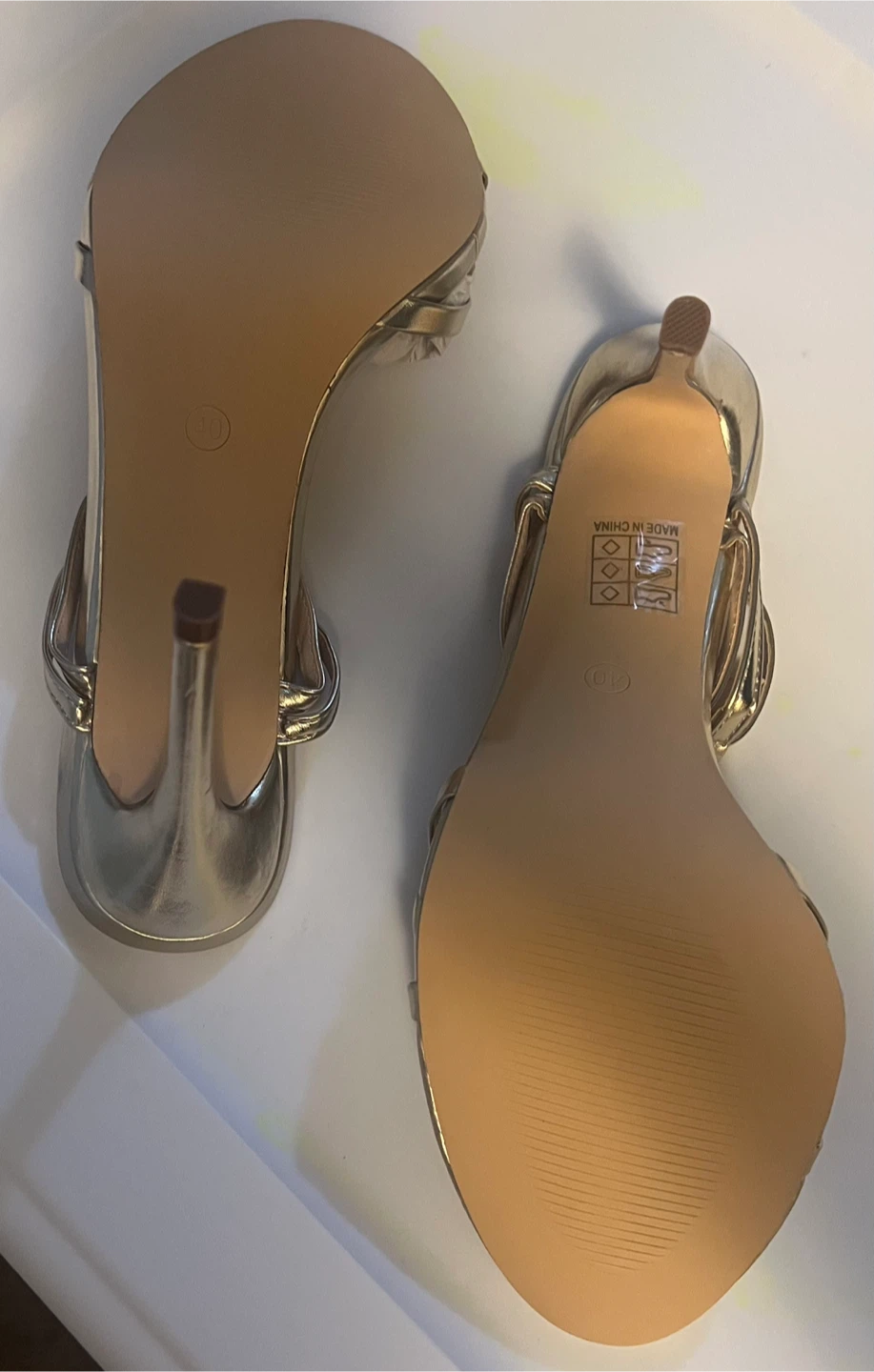 Light Gold Heels - Size 9 and 9.5 - photo 3
