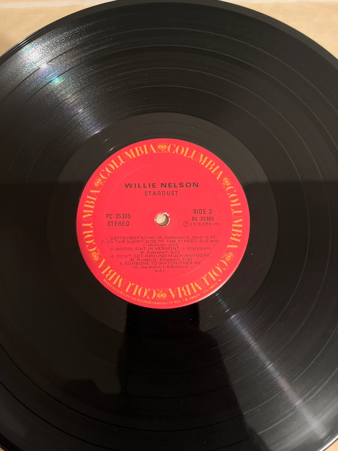 Willie Nelson Stardust Vinyl Record - photo 2