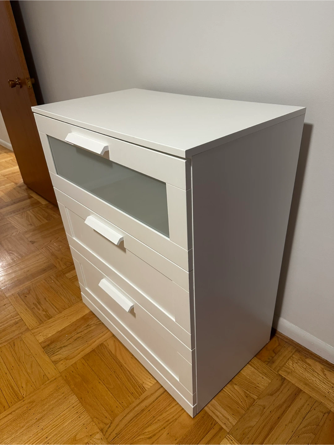 IKEA Hemnes White 3-Drawer Chest - photo 2
