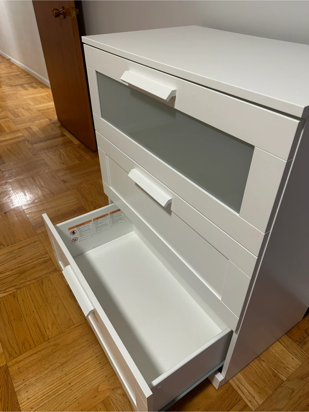 IKEA Hemnes White 3-Drawer Chest - photo 5