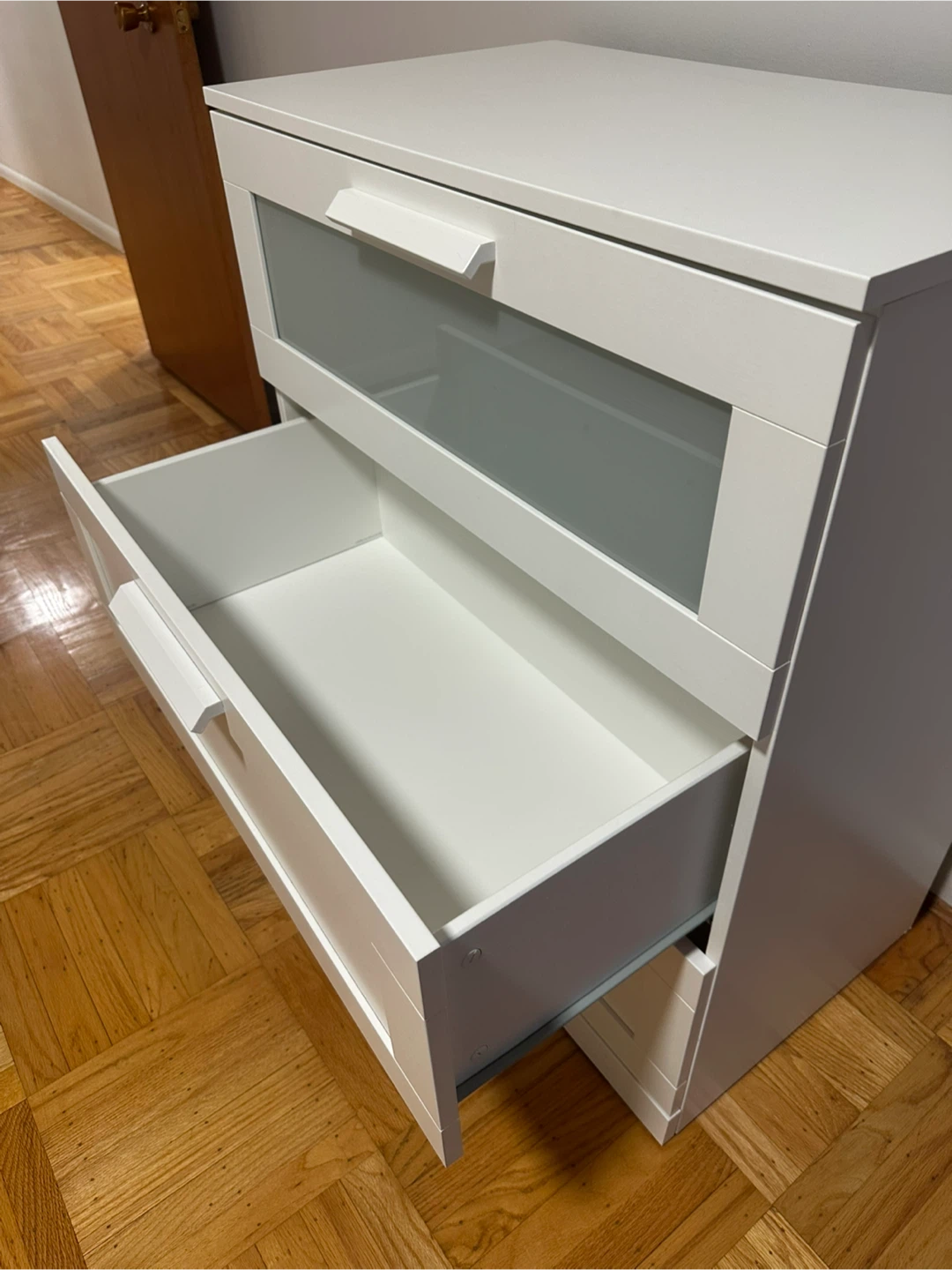 IKEA Hemnes White 3-Drawer Chest - photo 4