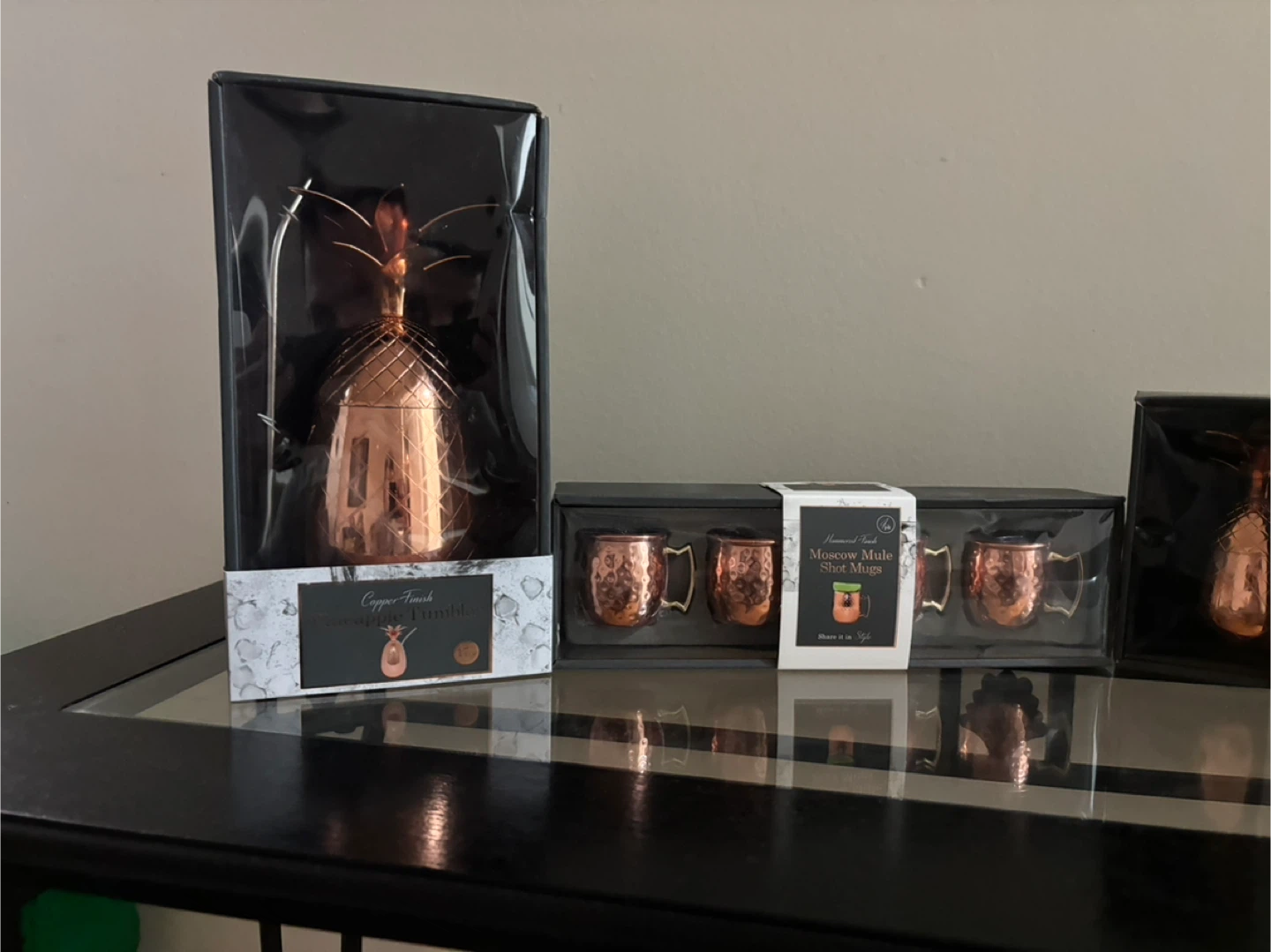 Copper Finish Moscow Mule Shot Mugs & Pineapple Shot Glass - photo 2
