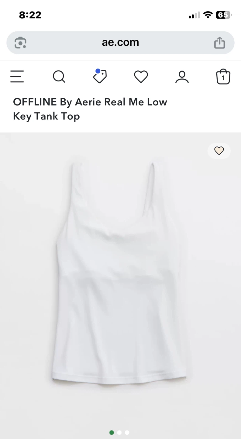 Aerie Real Me Low Key Tank Top - Pure White