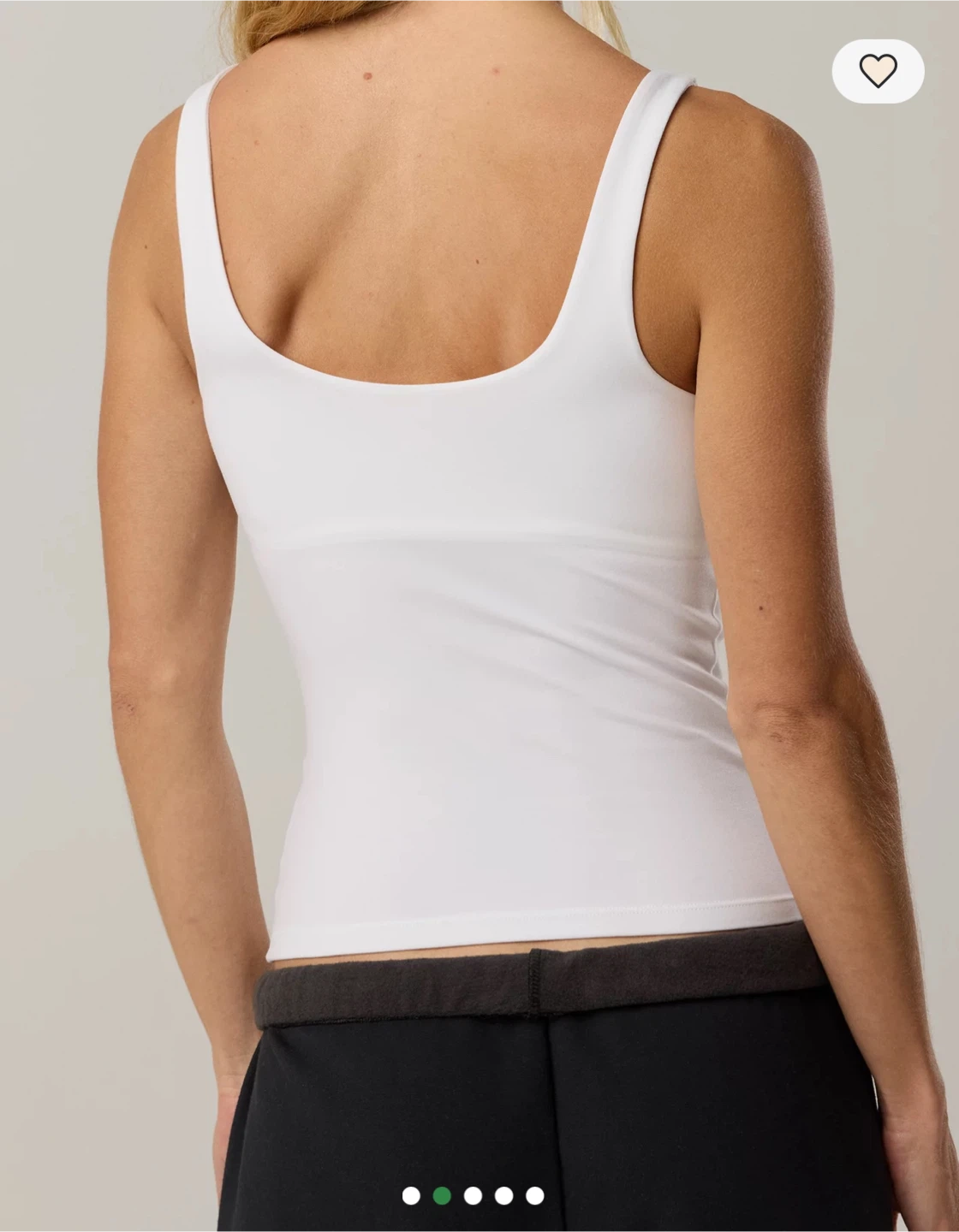 Aerie Real Me Low Key Tank Top - Pure White - photo 2