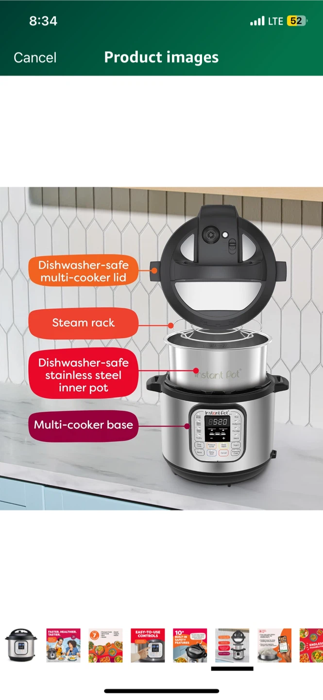 Instant Pot 6 Quart Duo 7in1 - photo 2