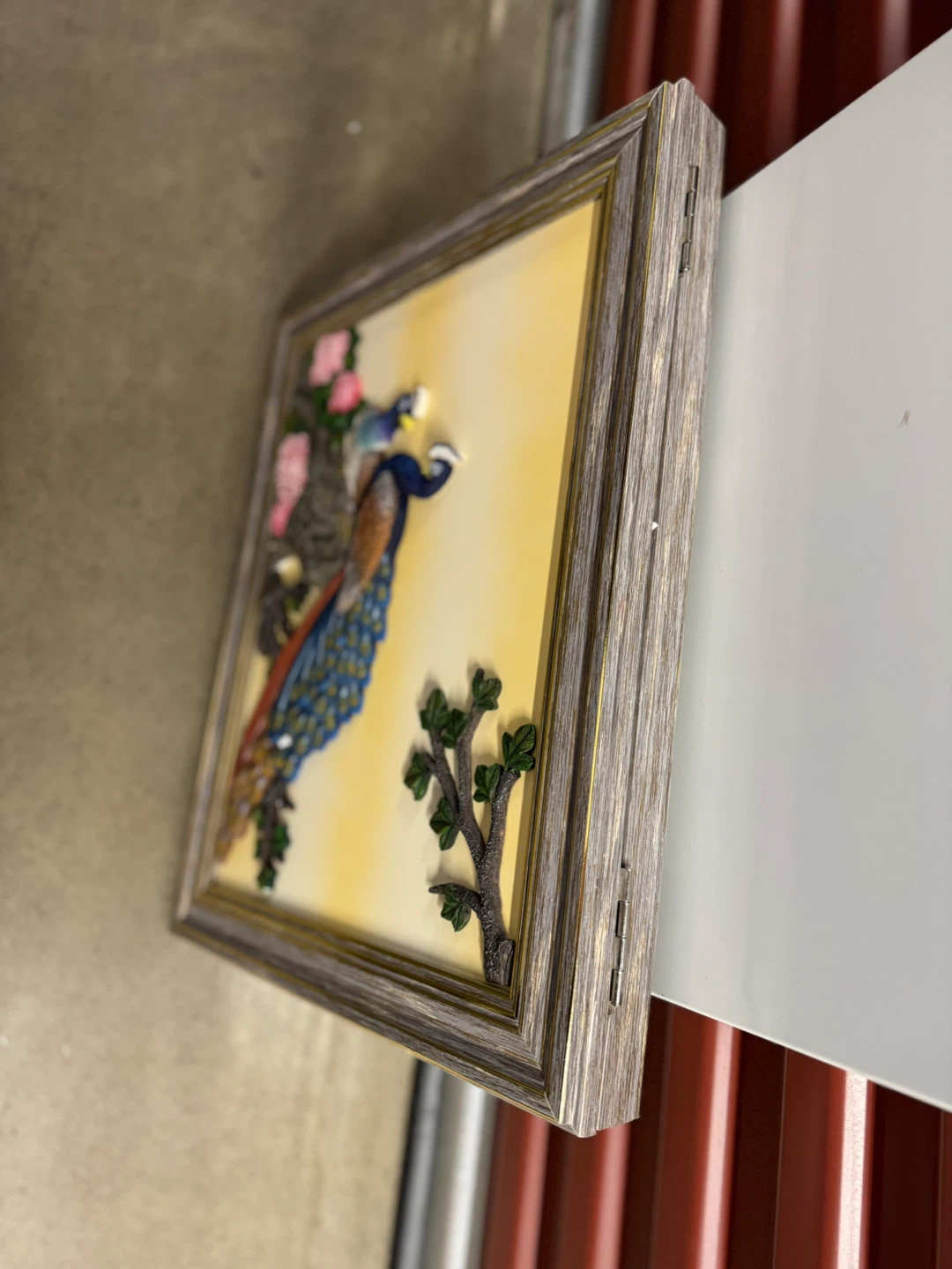 Peacock & Roses Framed Art - photo 3