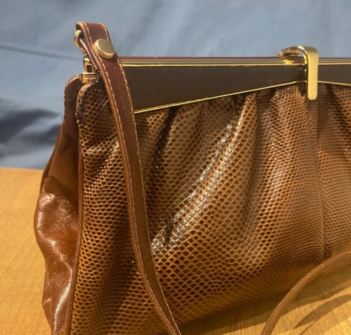 Vintage Kori Snakeskin Handbag - photo 2