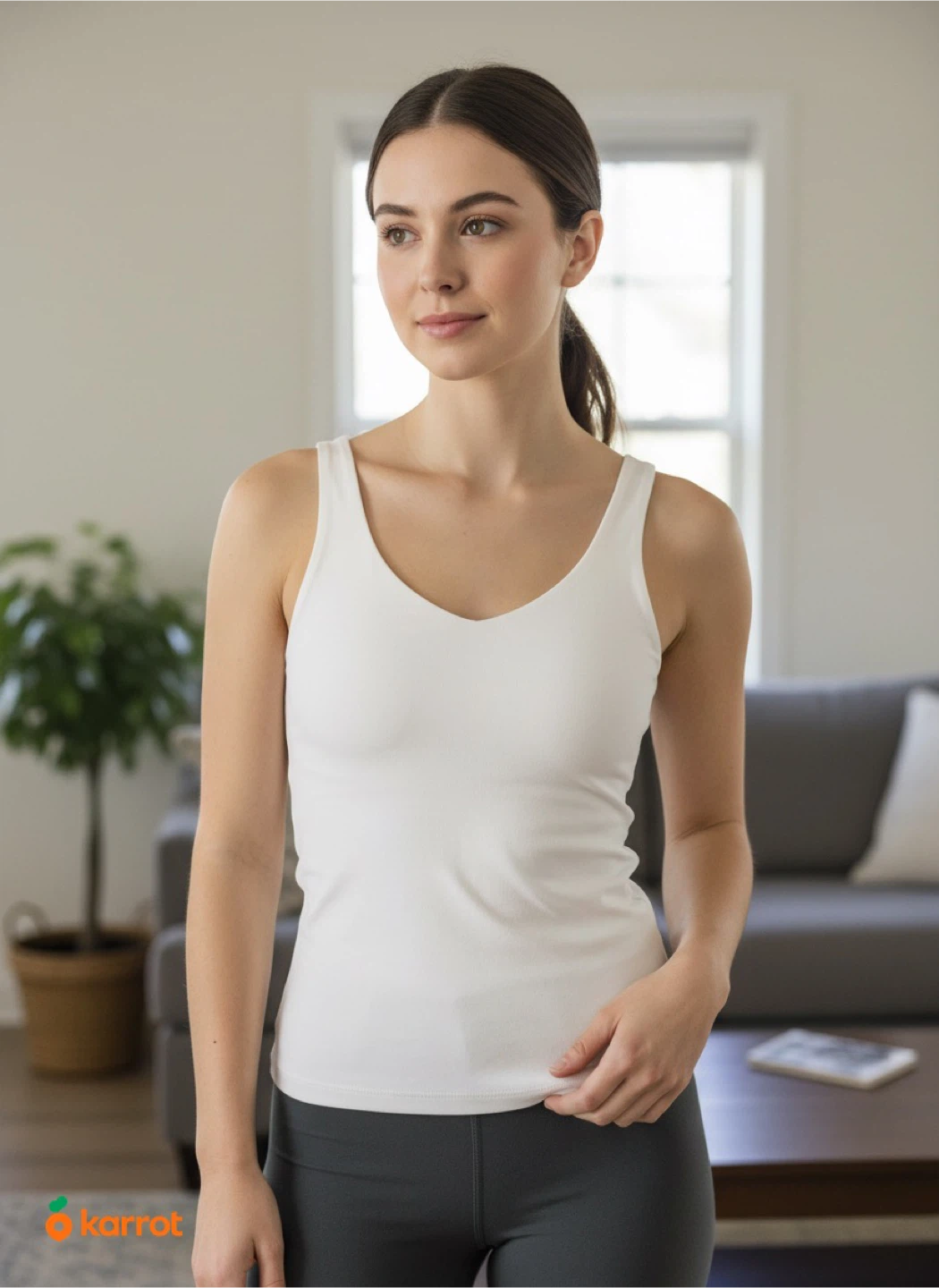 Aerie Real Me Low Key Tank Top - Pure White - photo 3