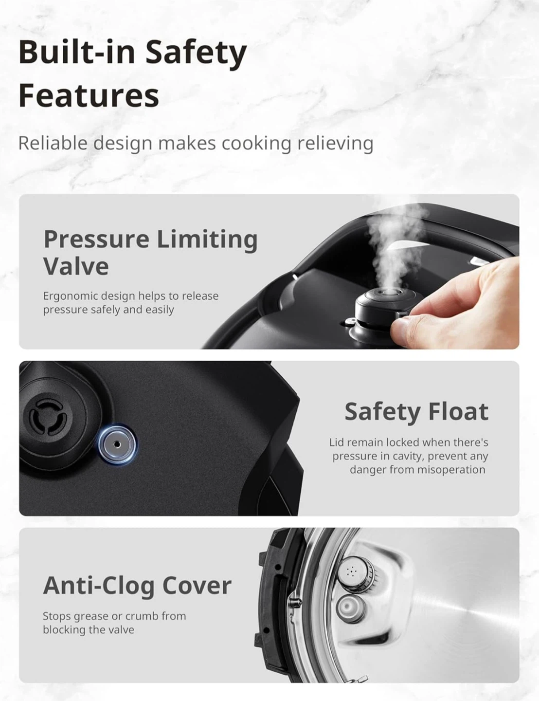 COMFEE’ 9-in-1 Electric Pressure Cooker - photo 4
