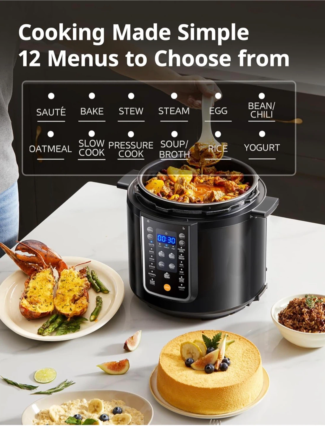 COMFEE’ 9-in-1 Electric Pressure Cooker - photo 2