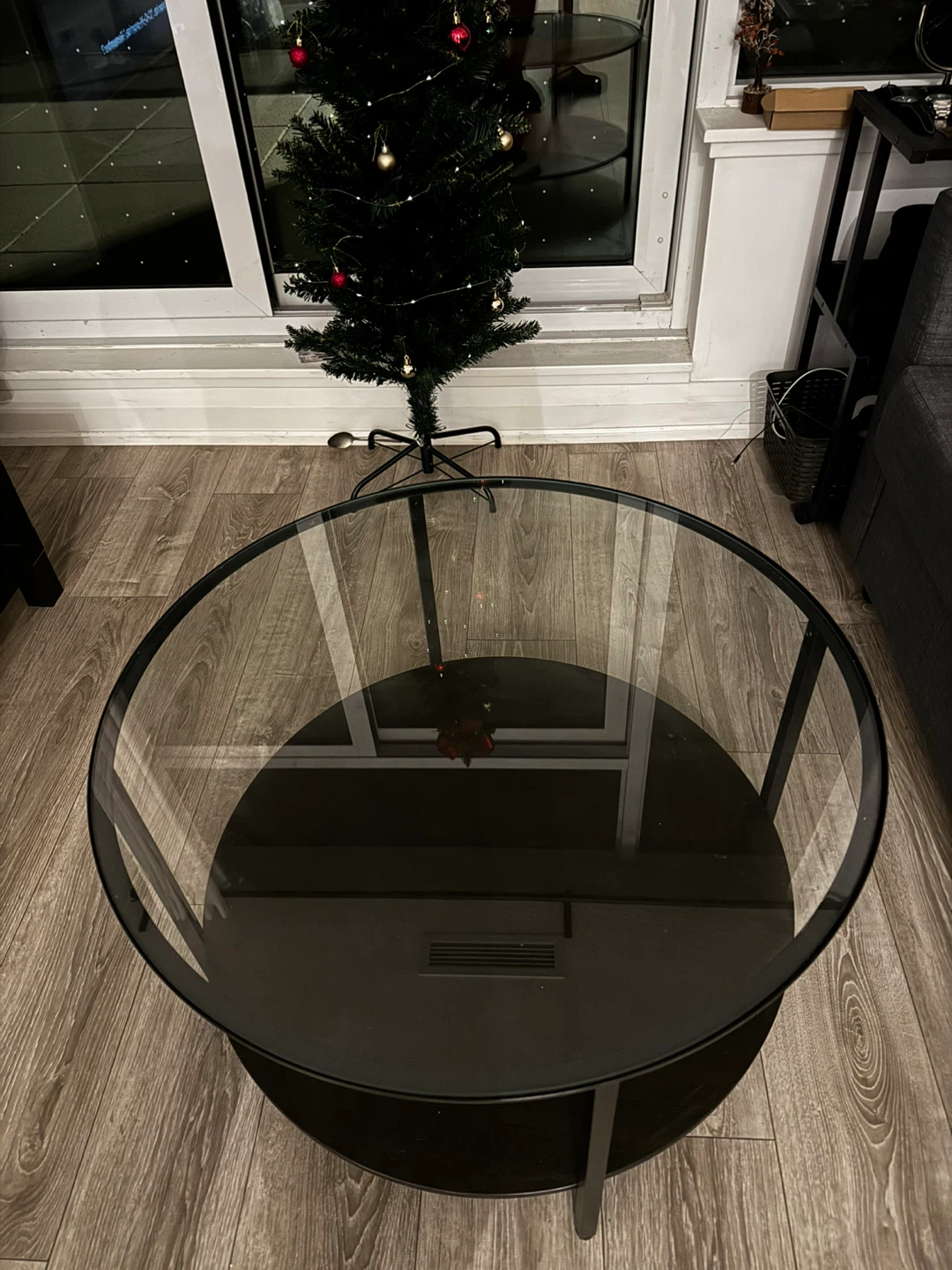IKEA Coffee Table - Black/Brown & Glass