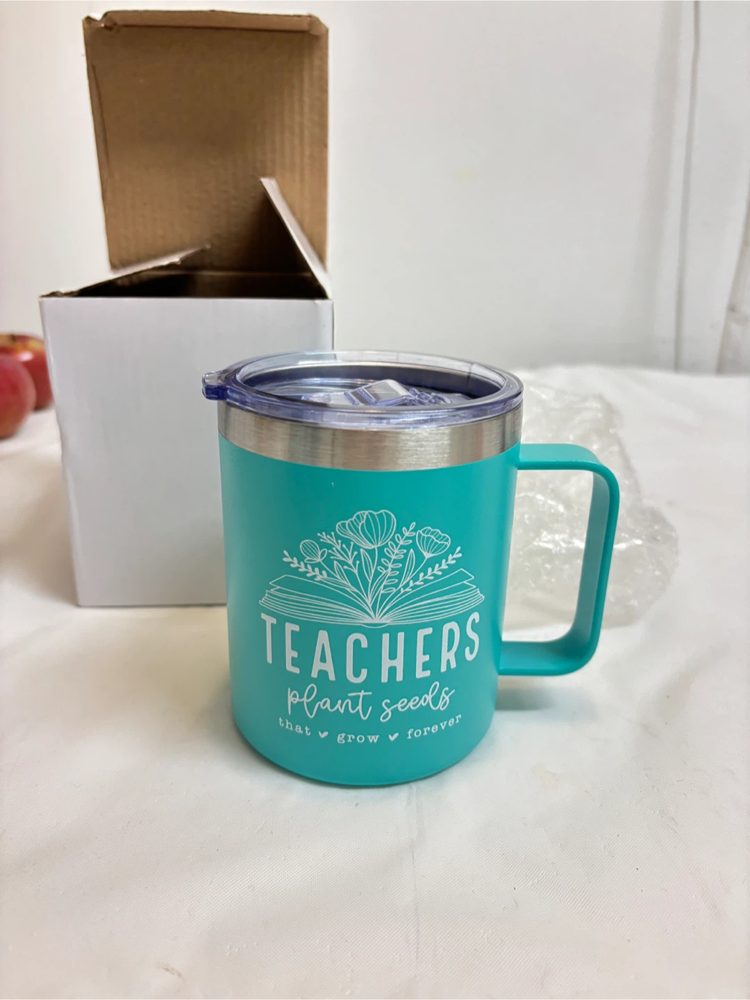 New Stainless Steel Mug with Lid for Teachers