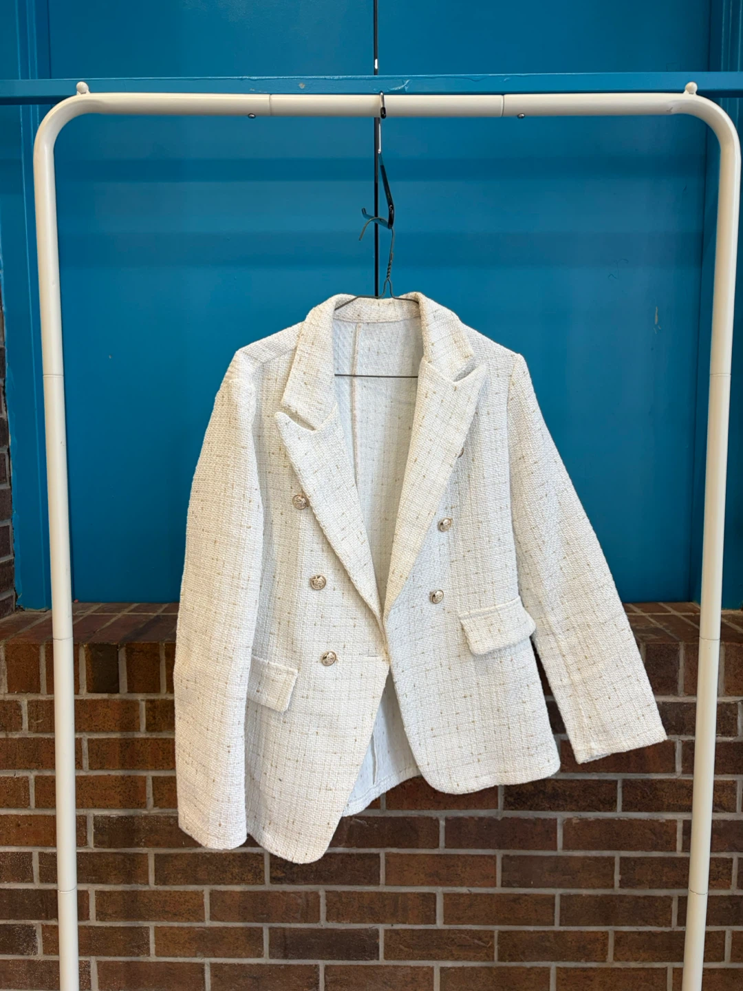 SHEIN White Blazer - Size M