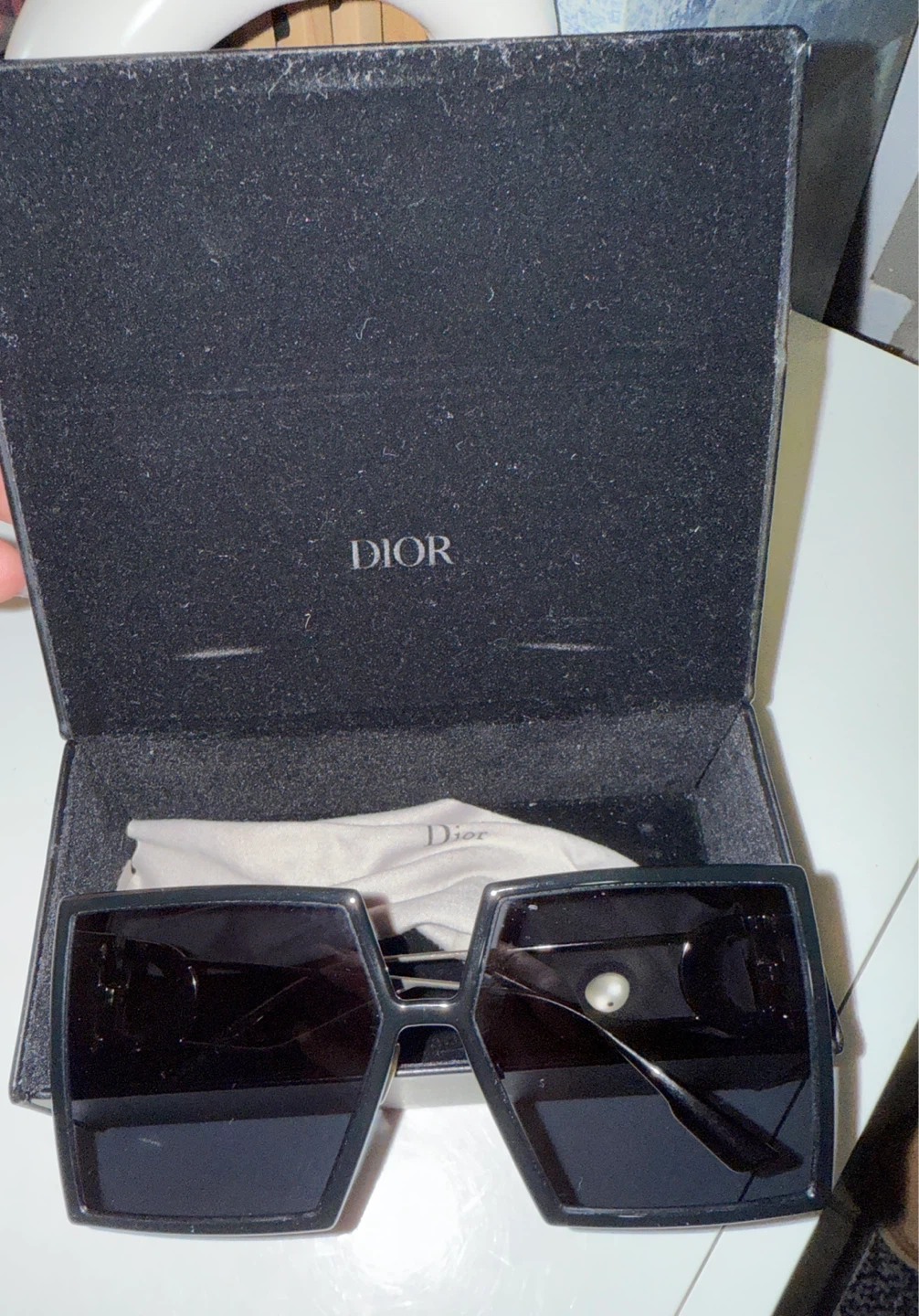 Dior Black Sunglasses w/ Case - photo 3