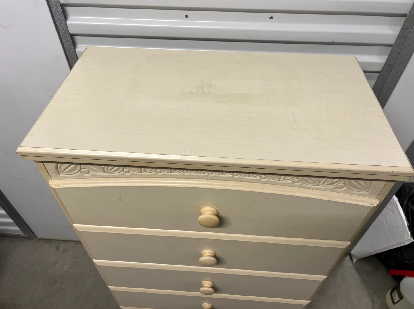 Cream 5-Drawer Dresser - photo 2