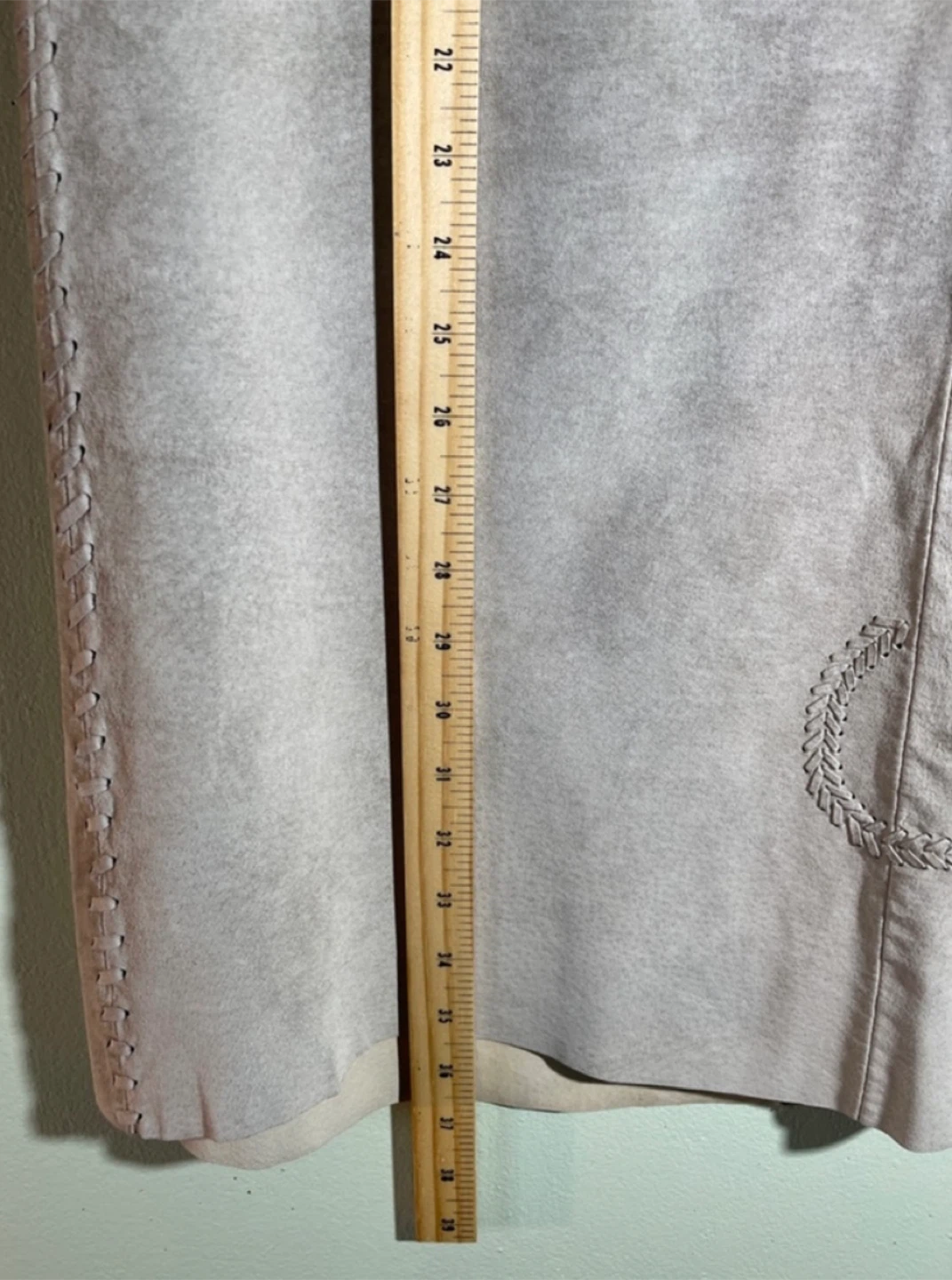 Tristam & Iseult midi skirt in a soft taupe size 10 - photo 5