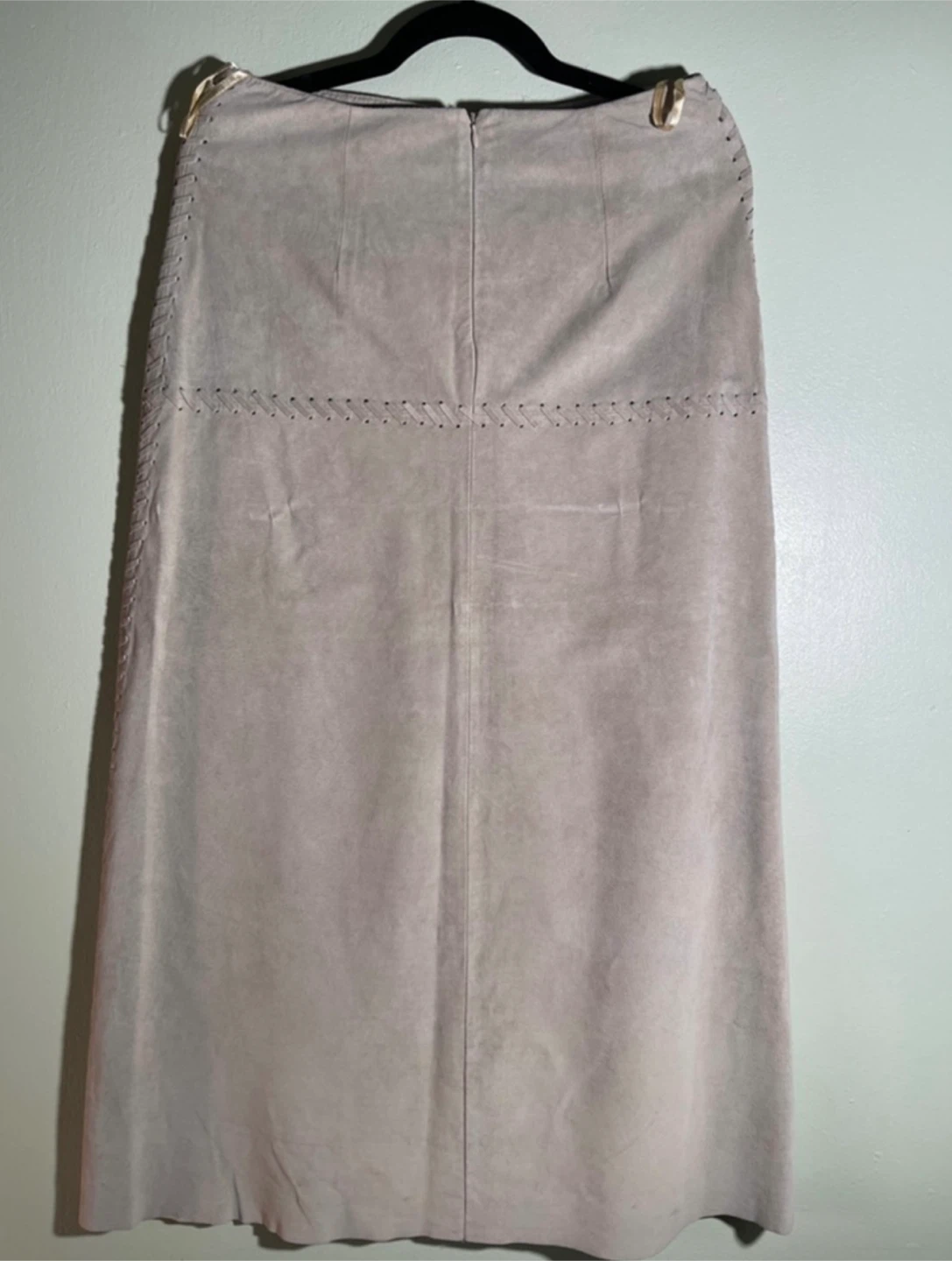 Tristam & Iseult midi skirt in a soft taupe size 10 - photo 4