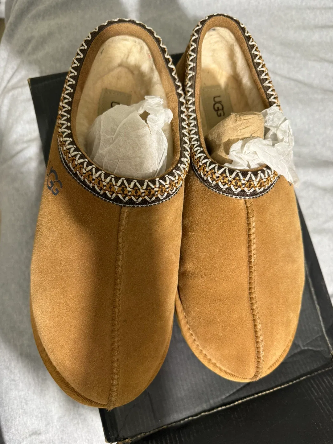 UGG Tasman Braided Suede Slippers - Size 12