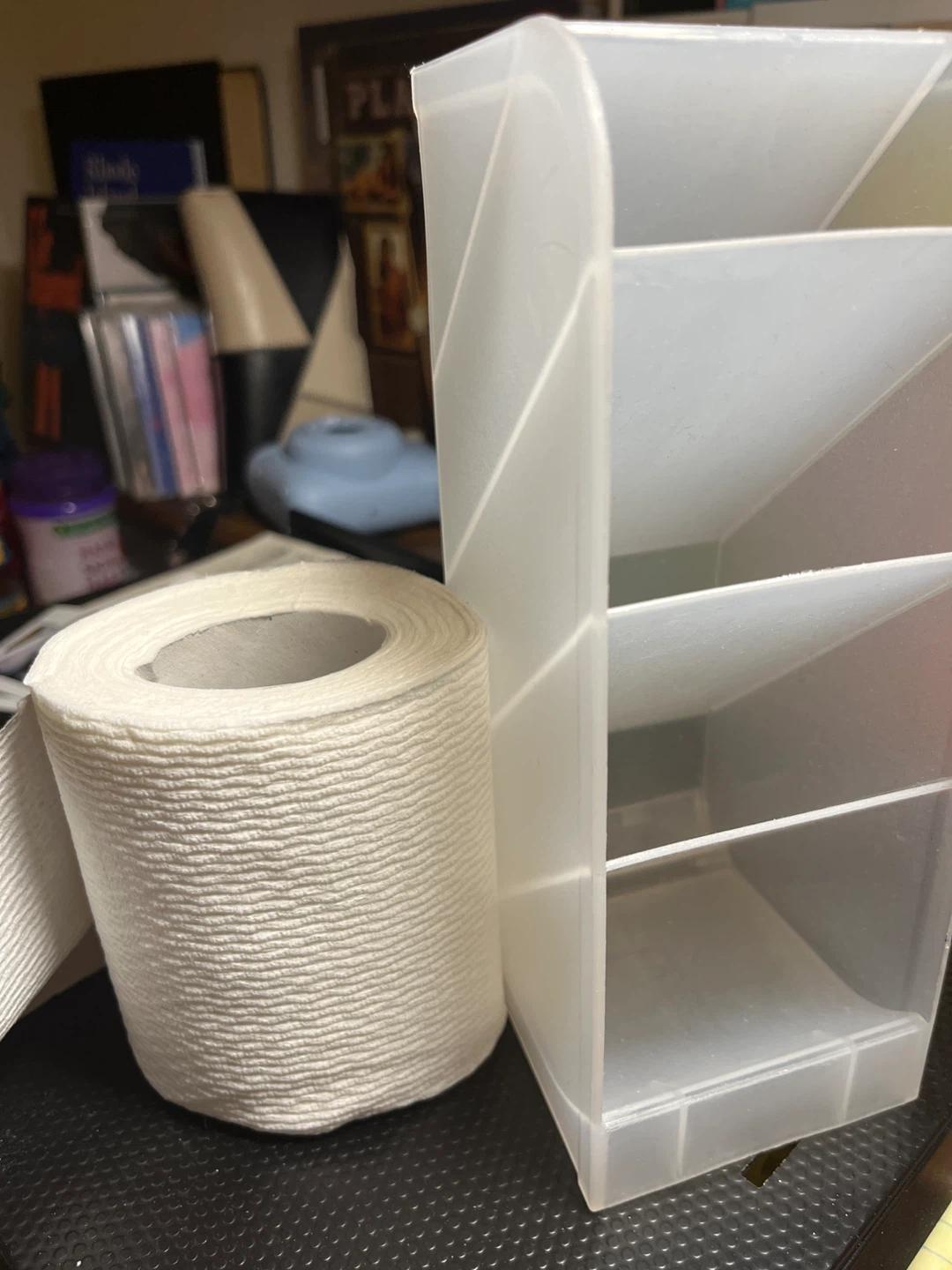 White Plastic Desk Organizer - photo 2