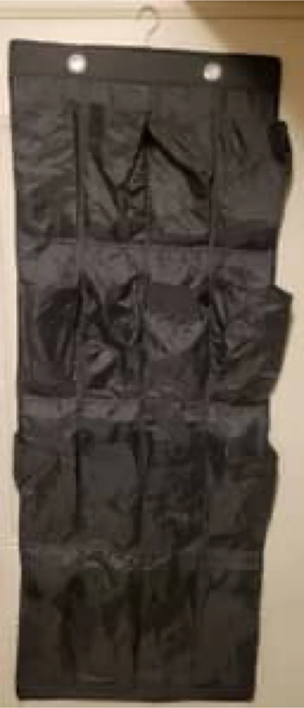Black Over the Door Shoe Organizer