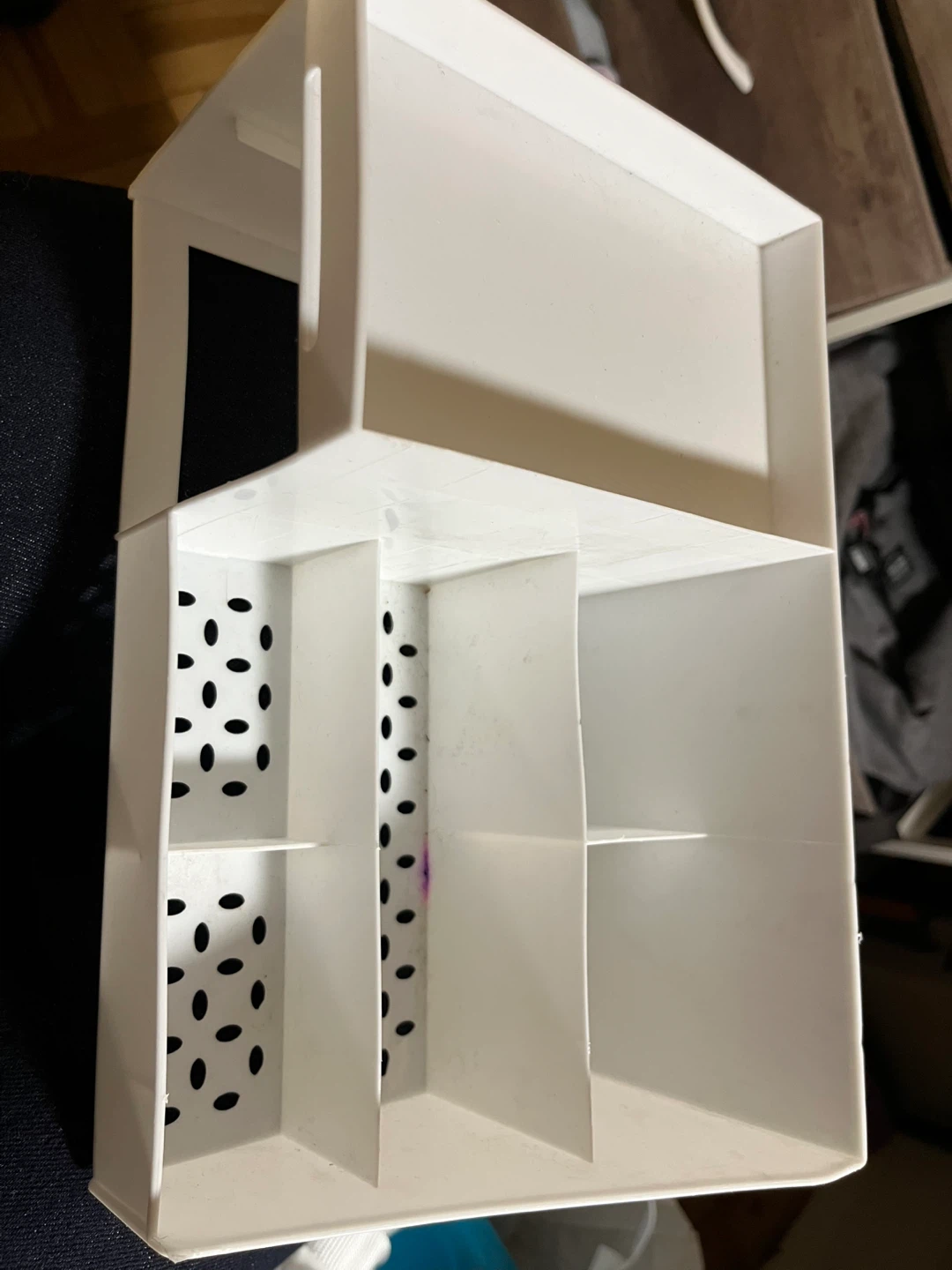 White Plastic Desk Organizer