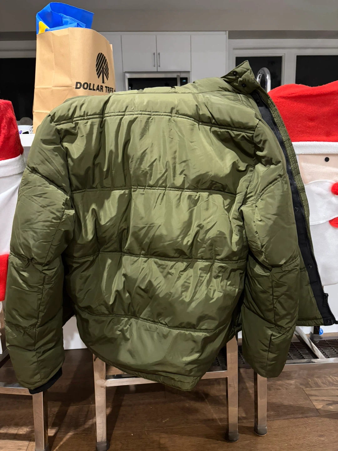 Lucky Brand Olive Puffer Jacket - Size M - photo 4