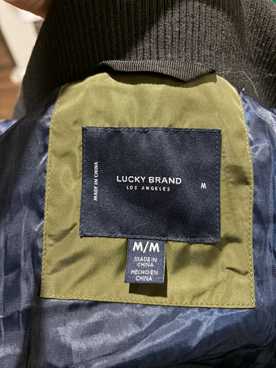 Lucky Brand Olive Puffer Jacket - Size M - photo 5