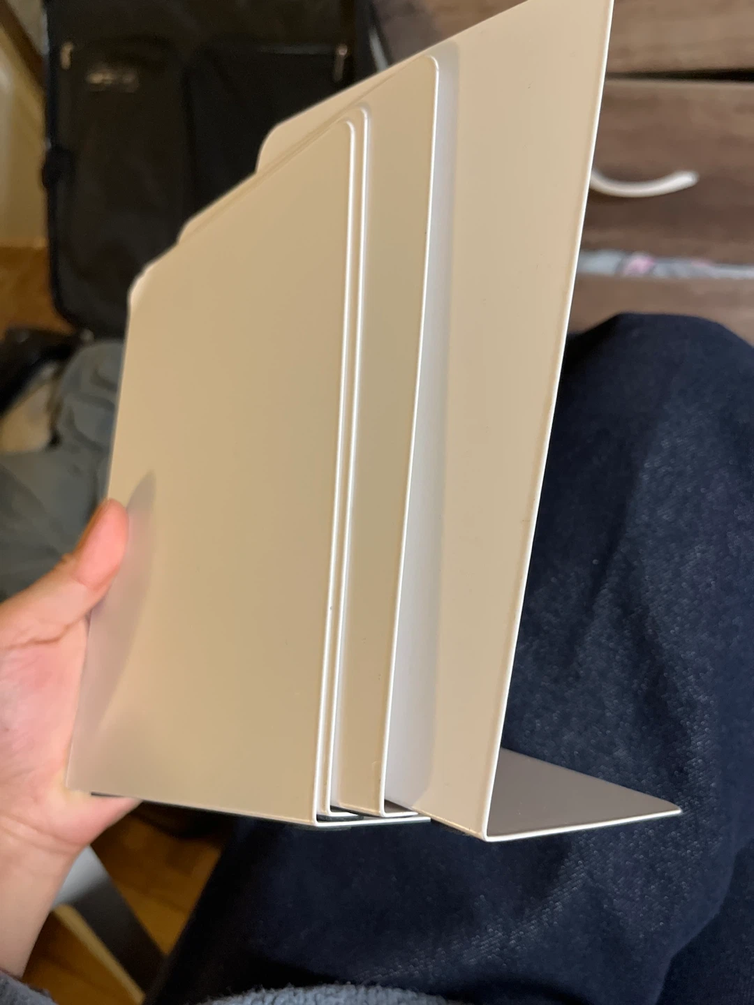 White Metal File Folder Organizer