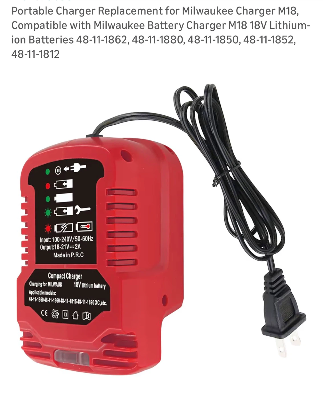 Brand New Milwaukee M18 Battery Charger