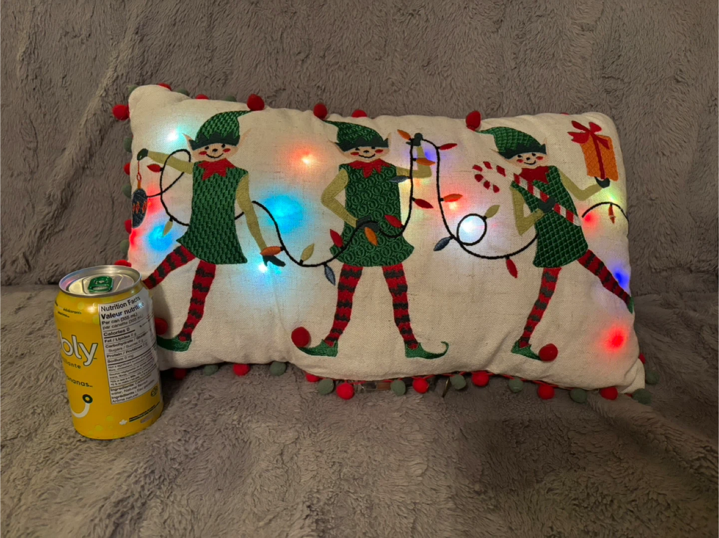 Pier 1 Christmas Elf Light Up Pillow