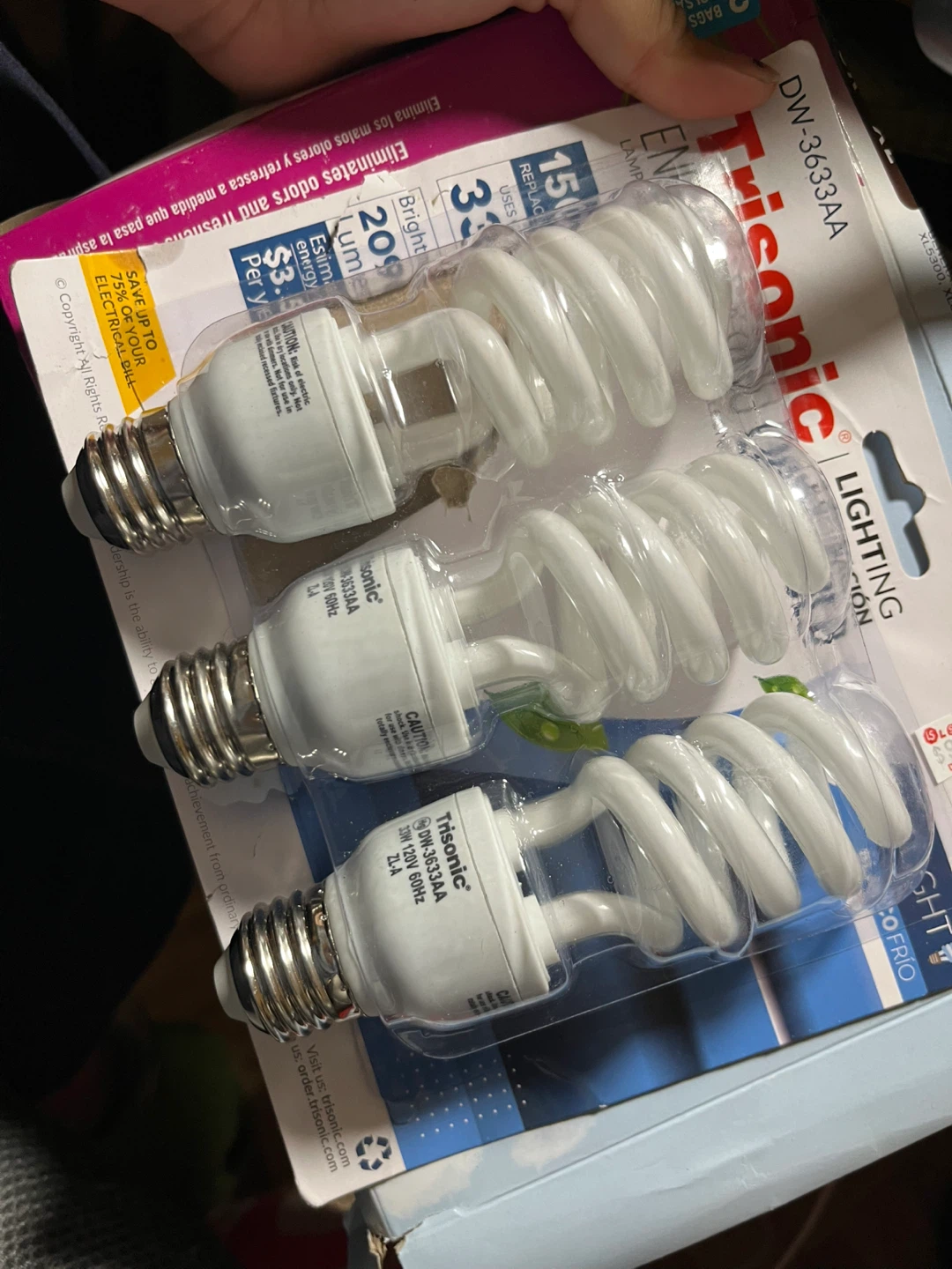 Trisonic DW-3633AA Lighting Lamp - 3 Pack