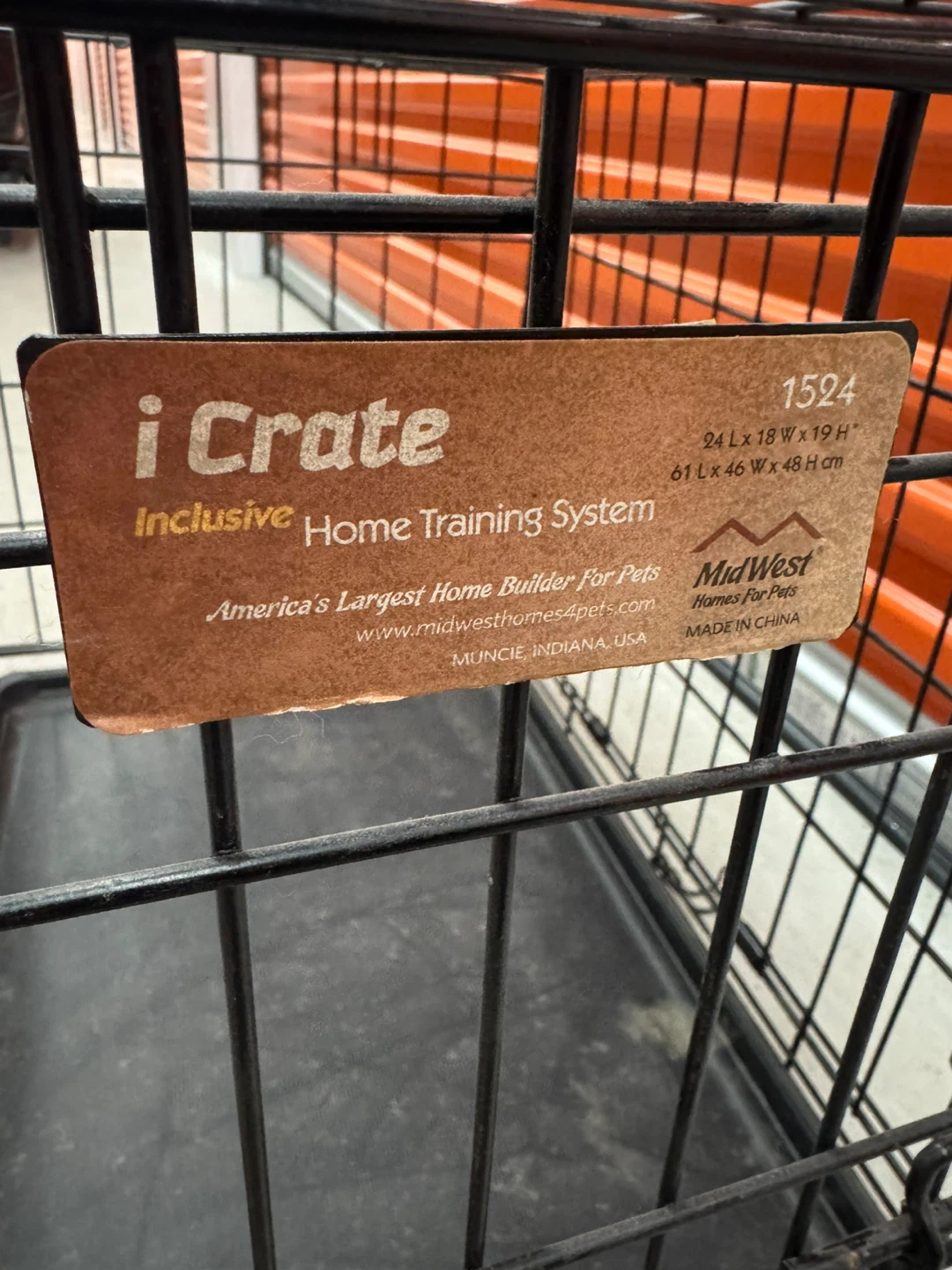 MidWest iCrate Home Training System - 24" Black (3 at $20 each) - photo 4