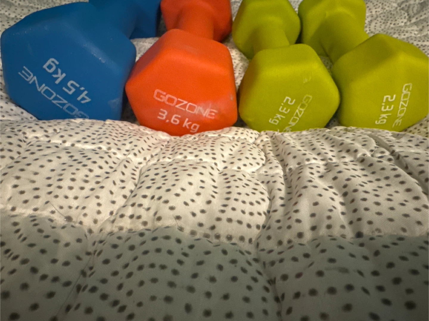 GoZone Dumbbell Set - 2.3kg, 3.6kg & 4.5kg