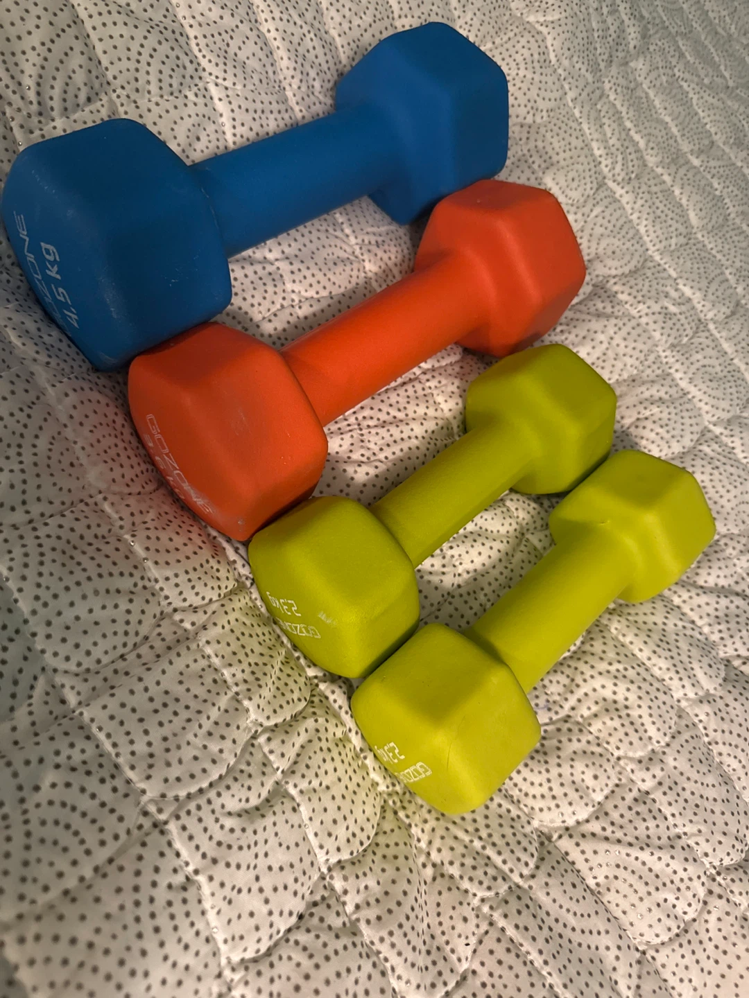 GoZone Dumbbell Set - 2.3kg, 3.6kg & 4.5kg - photo 2
