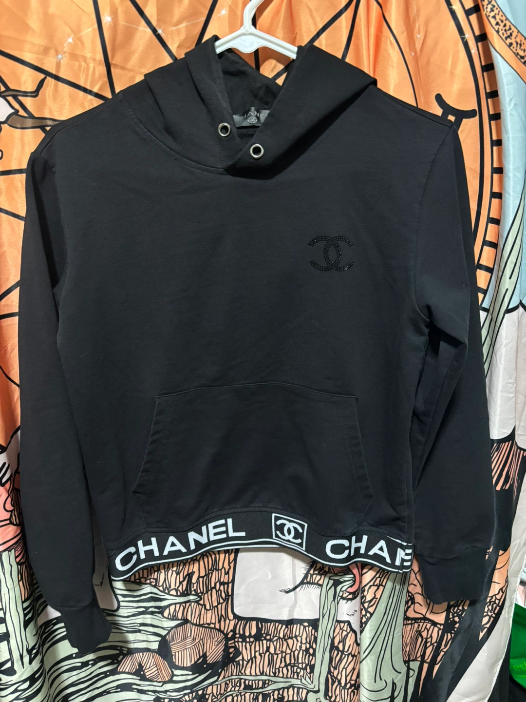 Chanel Black Hoodie Size M