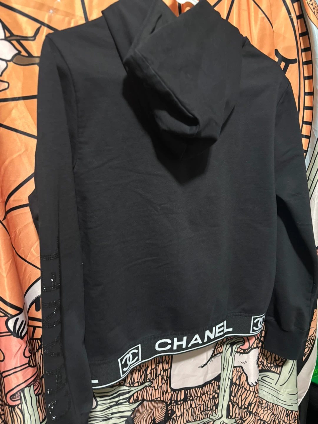 Chanel Black Hoodie Size M - photo 2