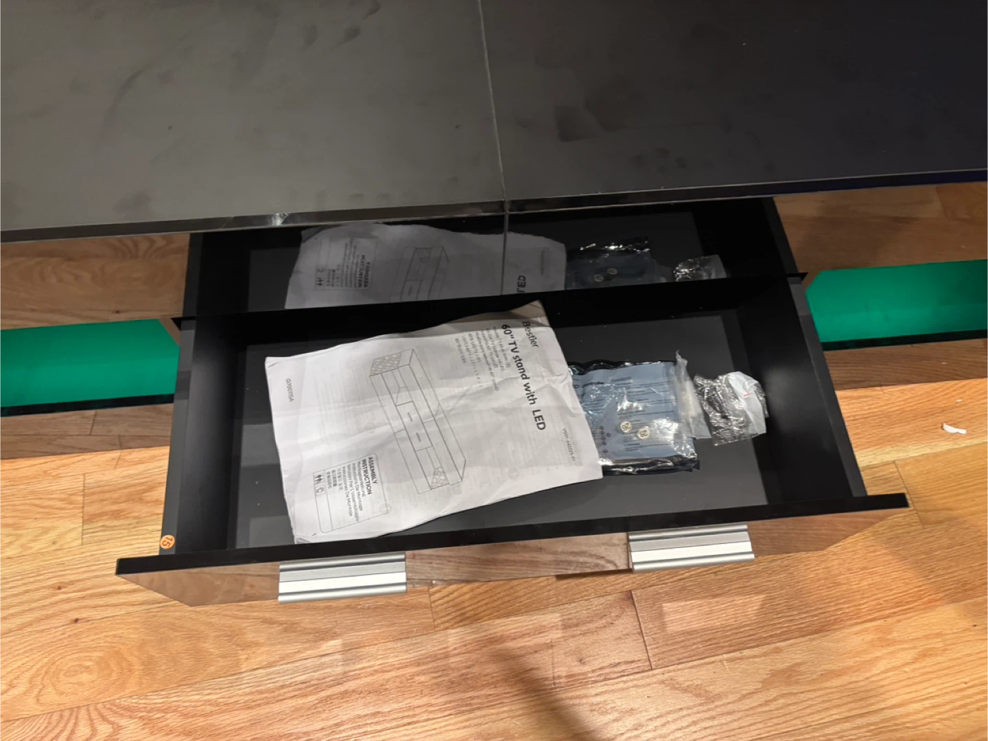 Black TV Stand Console with LED- 60Inches - photo 4